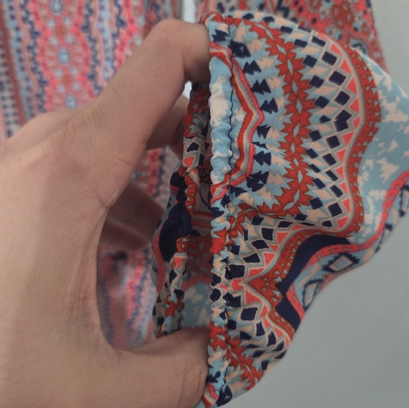 👚3 for $13 Women's Multicolor Patterned Boho Top - Picture 4 of 4